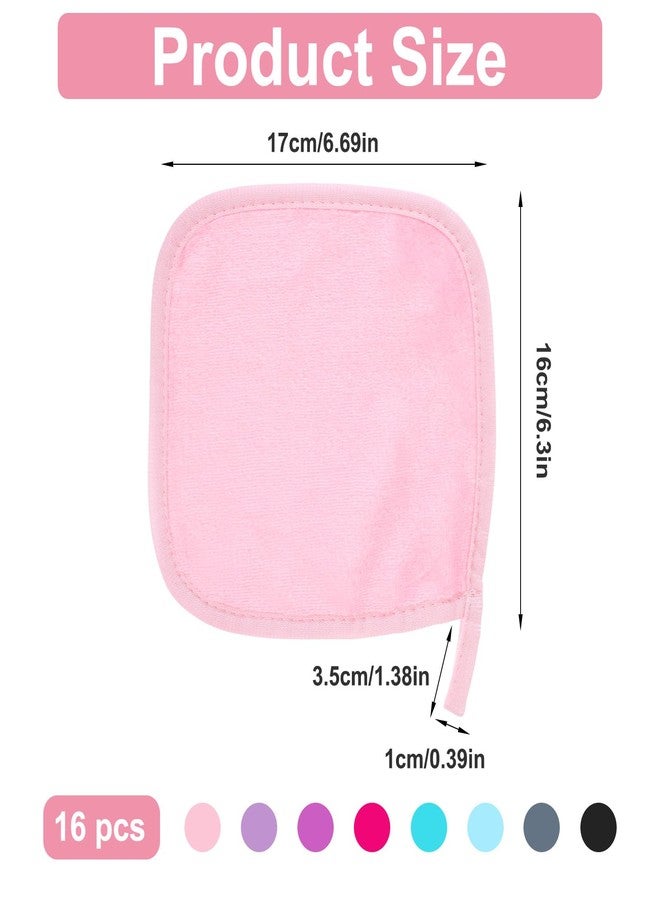 Guduling 16pcs Makeup Remover Pads Reusable, Washable Face Pads, Reusable Makeup Wipes, Ultra Soft Towels for Women, Erase Your Face & Lips for All Skin, 8 Colors, 6.3 X 6.69 In - Image 3